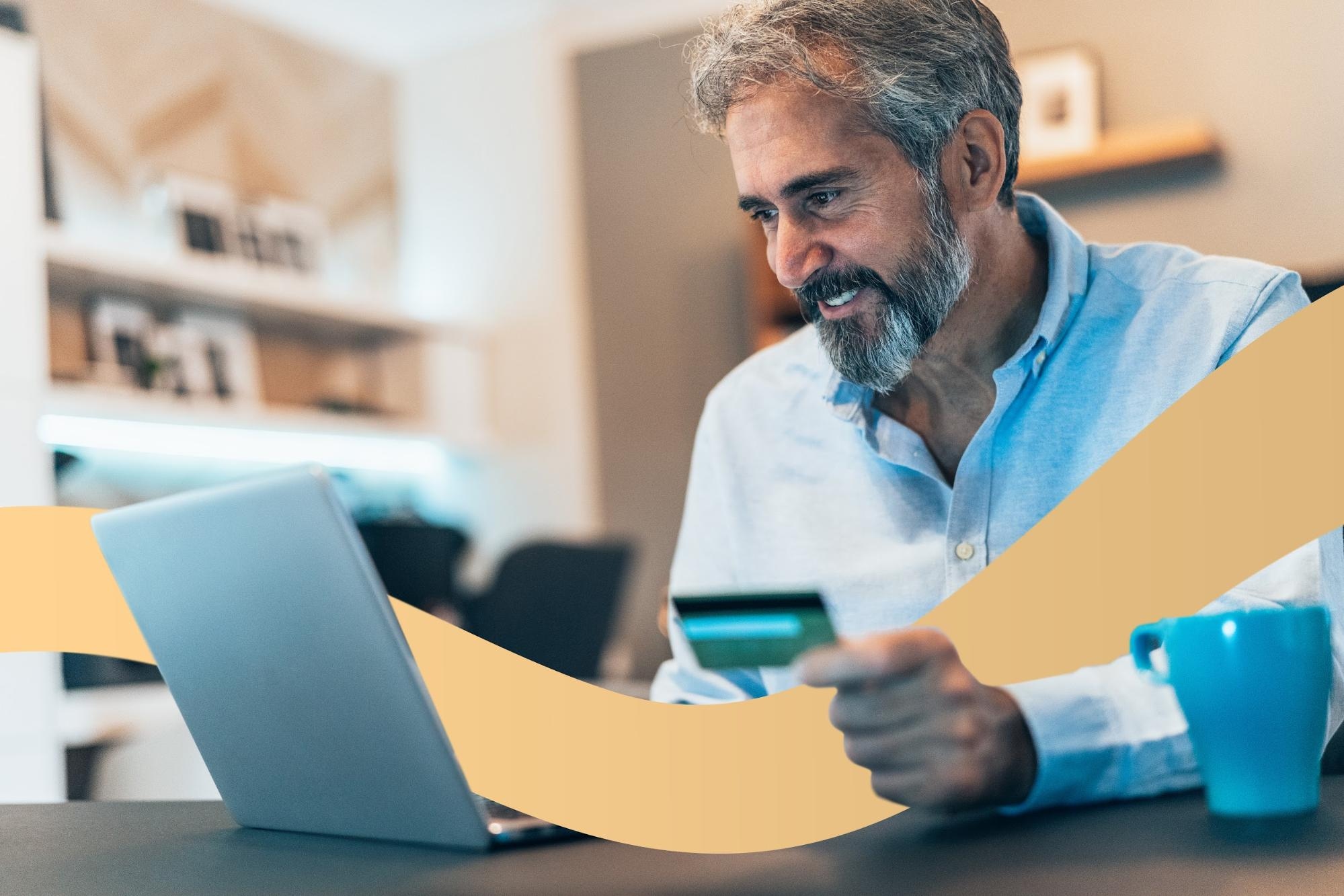 man tracking gas receipts for taxes